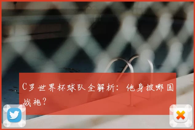 C罗世界杯球队全解析：他身披哪国战袍？